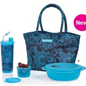 Tupperware Caspian Flora Lunch Set